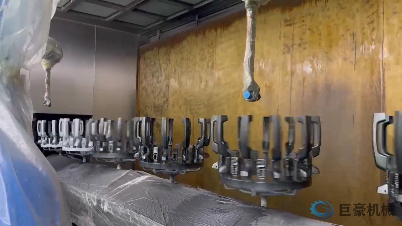 汽車門把手自動涂裝線(圖1) 汽車門把手自動涂裝線(圖1)